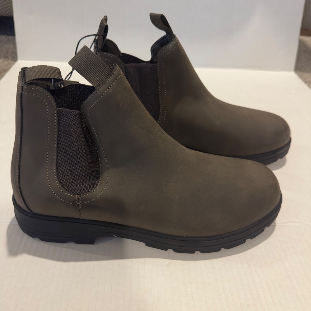 Goodfellow & Co Mens Huxley Brown Chelsea Boots Lug Sole Size 11 NEW